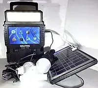 Портативна сонячна станція gdLite GD-8086 / сонячна панель з міні телевізором повір банк