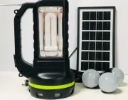 Портативна сонячна система GDLITE GD-2000А універсальна сонячна панель повербанк FM радіо OK