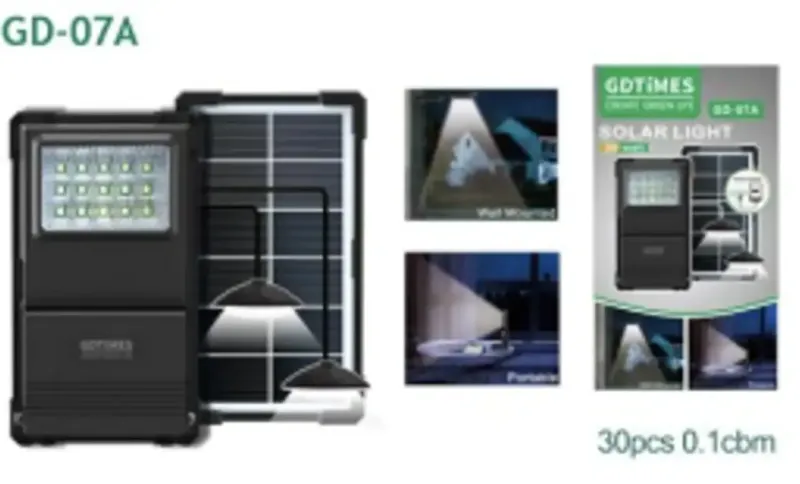 Портативна станція для заряджання GD 07A із сонячною панеллю (30)