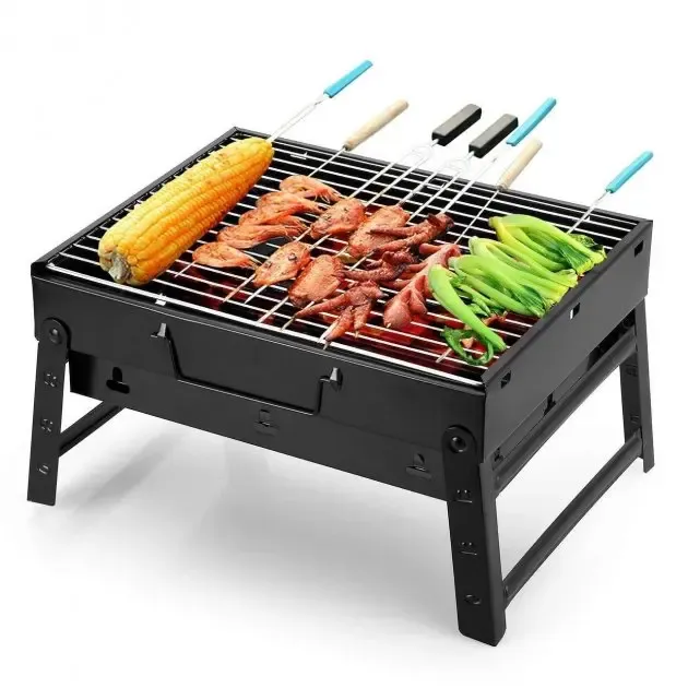 Портативний гриль TL-372 барбекю BBQ Grill Portable складний переносний мангал для дому дачі та туризму