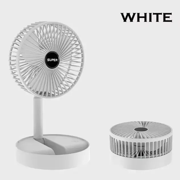 Портативний міні вентилятор для дому Telescopic Folding Fan Складаний настільний вентилятор із USB зарядкою