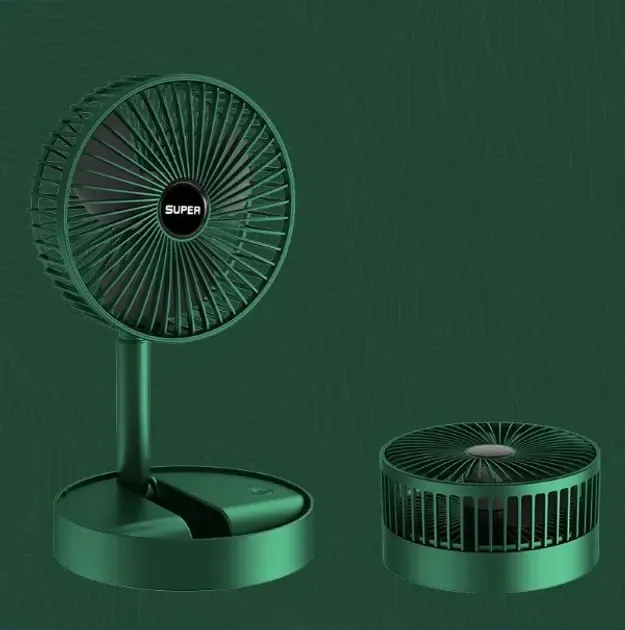 Портативний міні вентилятор для дому Telescopic Folding Fan Складаний настільний вентилятор із USB зарядкою
