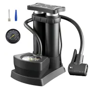 Портативний ножний насос з манометром Air pump AND 521-2414 Двоциліндровий насос