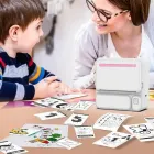 Портативний термопринтер з Bluetooth + рулон термопаперу, C19 / Міні принтер для друку