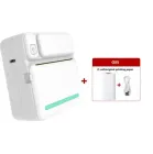 Портативний термопринтер з Bluetooth + рулон термопаперу, C19 / Міні принтер для друку