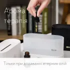 Портативний зволожувач повітря аромадифузор електричний для дому ультразвуковий Kinscoter DQ-701 з ефектом полум'я білий