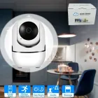 Поворотна IP камера QC011 бездротова WiFi для відеоспостереження зі звуком та нічним баченням