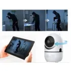 Поворотна IP камера QC011 бездротова WiFi для відеоспостереження зі звуком та нічним баченням