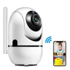 Поворотна IP камера QC011 бездротова WiFi для відеоспостереження зі звуком та нічним баченням