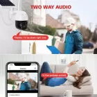 Поворотна погодозахисна сонячна камера безпеки 4G solar cam 1080P