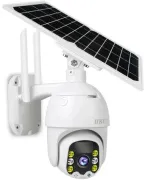 Поворотна вулична IP Solar камера PTZ відеоспостереження із сонячною панеллю