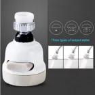 Поворотний аератор-насадка на кран для економії води Homegoods H23 3 режими розпилення, для крана