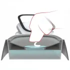 Поїлка непроливайка для собак та кішок з плаваючим диском Миска антипроливайка для води MAGIC BOWL Біла 1,5л