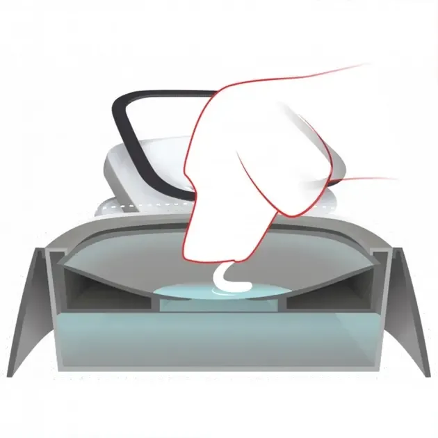 Поїлка непроливайка для собак та кішок з плаваючим диском Миска антипроливайка для води MAGIC BOWL Біла 1,5л