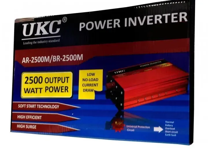 Перетворювач авто (інвертор) UKC 12V-220V AR 2500W
