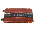 Перетворювач напруги для авто 12V-220V 500W з LCD дисплеєм