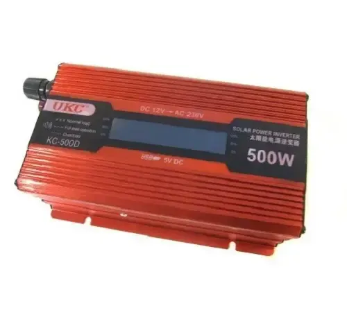 Перетворювач напруги для авто 12V-220V 500W з LCD дисплеєм
