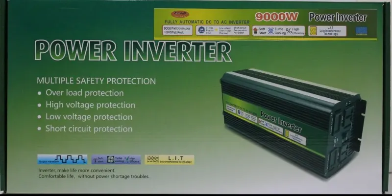 Перетворювач  POWER INVERTER 9000 W  12 V/220