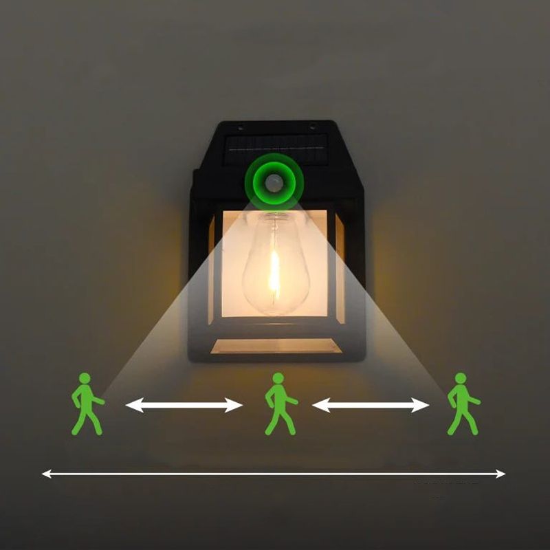 Вуличний ліхтар на сонячній батареї з датчиком руху Solar Wall Lamp COBA CL-118