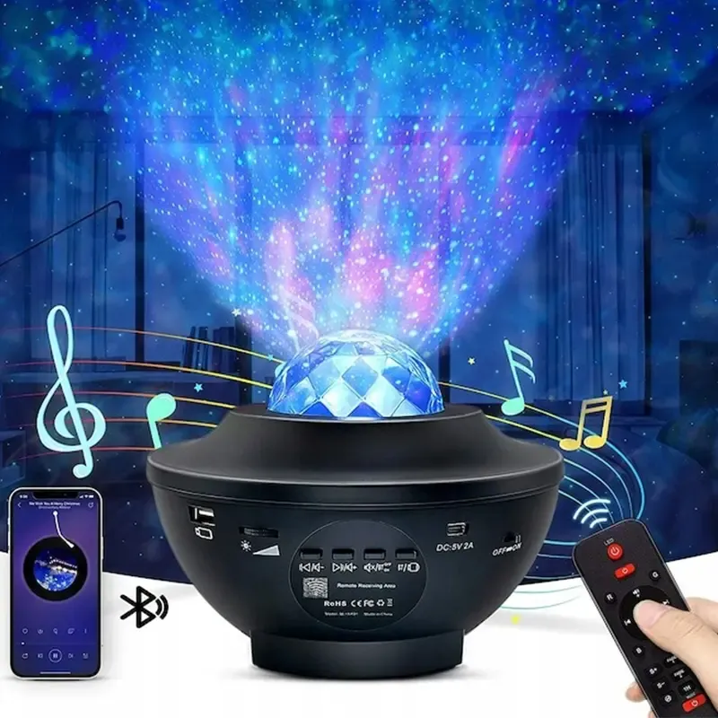 Проектор-нічник Bluetooth/USB колонкою та пультом керування Sky Light (SL-43999)