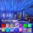 Проектор-нічник зоряного неба з колонкою та путом Північне сяйво