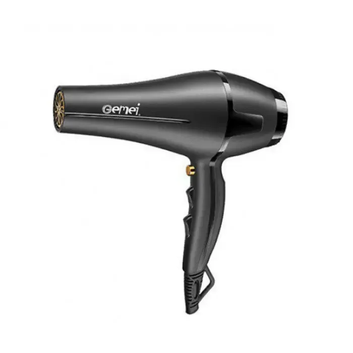Професійний фен для волосся класичний Gemei GM-1763 Pro 2400W Потужний фен для сушіння та укладання
