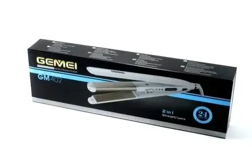 Професійна праска, гофре для волосся 2 в 1 Gemei GM-402