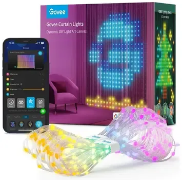 Програмована новорічна гірлянда Кінський хвіст з пультом та керуванням з телефону SFK-02 Bluetooth USB