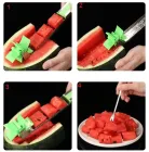 Пристрої для нарізки кавуна та дині SUNROZ Watermelon Slicer ніж-слайсер Зелений