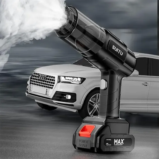 Автомобільний пилосос потужний бездротовий акумуляторний, 4 насадок