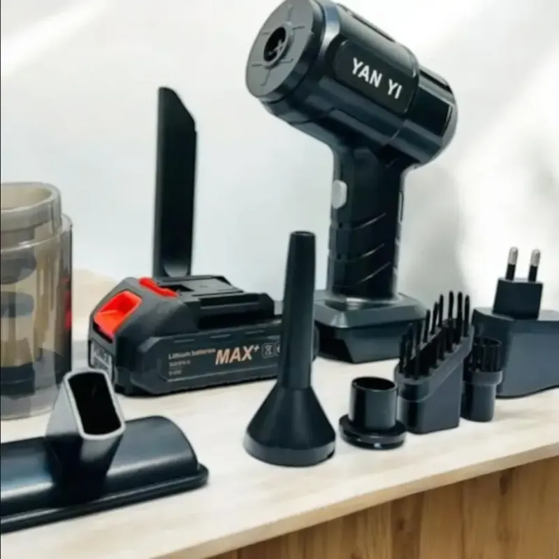 Автомобільний пилосос потужний бездротовий акумуляторний, 4 насадок