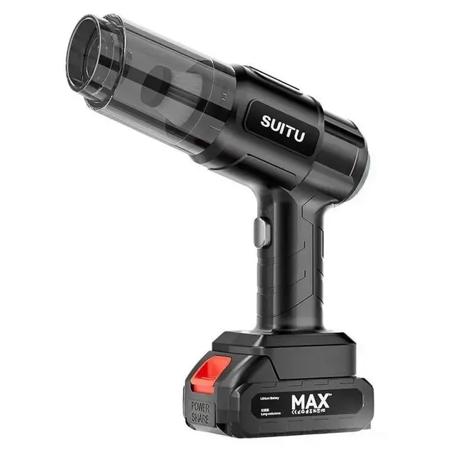 Автомобільний пилосос потужний бездротовий акумуляторний, 4 насадок