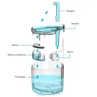 Питний фонтан напувалка для котів та собак NPET WF050TP 1.5L з фільтром прозорий