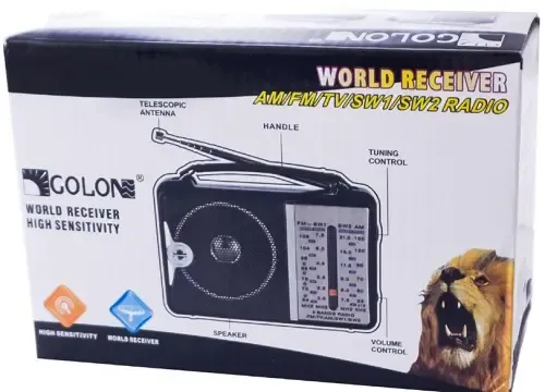 Радіоприймач акумуляторний Golon RX-607 AC