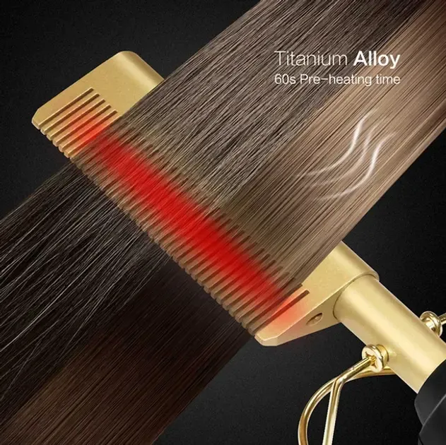 Гребінець Grand XL-210 для випрямлення волосся 2 в 1, електрична щітка