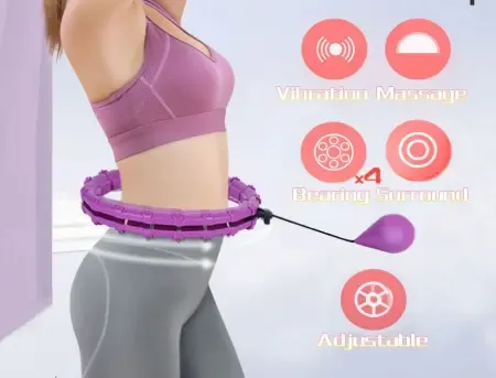 Розбірний масажний обруч - хулахуп із вантажем для схуднення