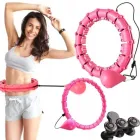 Розбірний масажний обруч - хулахуп із вантажем для схуднення