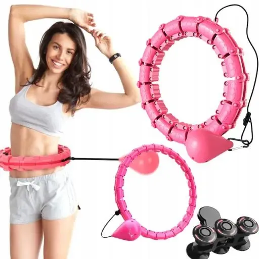 Розбірний масажний обруч - хулахуп із вантажем для схуднення