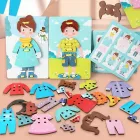 Розвиваючий дерев'яний конструктор створення персонажів