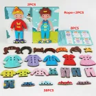 Розвиваючий дерев'яний конструктор створення персонажів