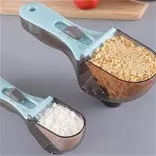 Регульовані пластикові мірні ложки 2 штуки Adjustable measuring spoon