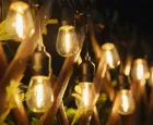 Ретро гірлянда на потужній сонячній батареї 5 м 15 лампочок Bulbs