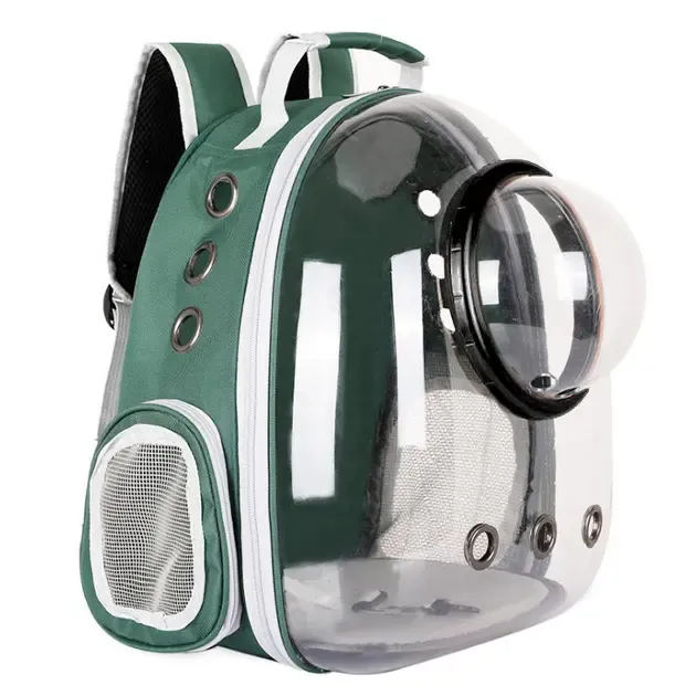 Рюкзак для перенесення тварин з ілюмінатором CosmoPet для котів та собак Clear