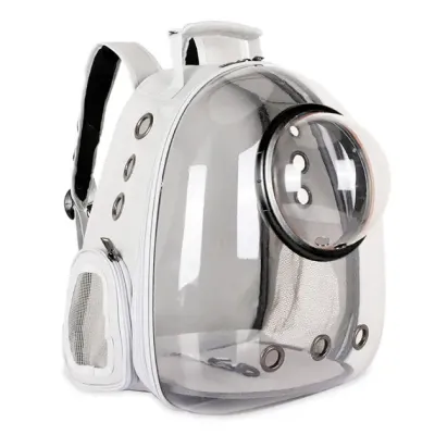 Рюкзак для перенесення тварин з ілюмінатором CosmoPet для котів та собак Clear