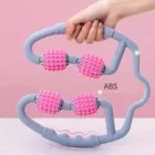 Роликовий масажер антицелюлітний універсальний для тіла LOSSO U-5 рожевий