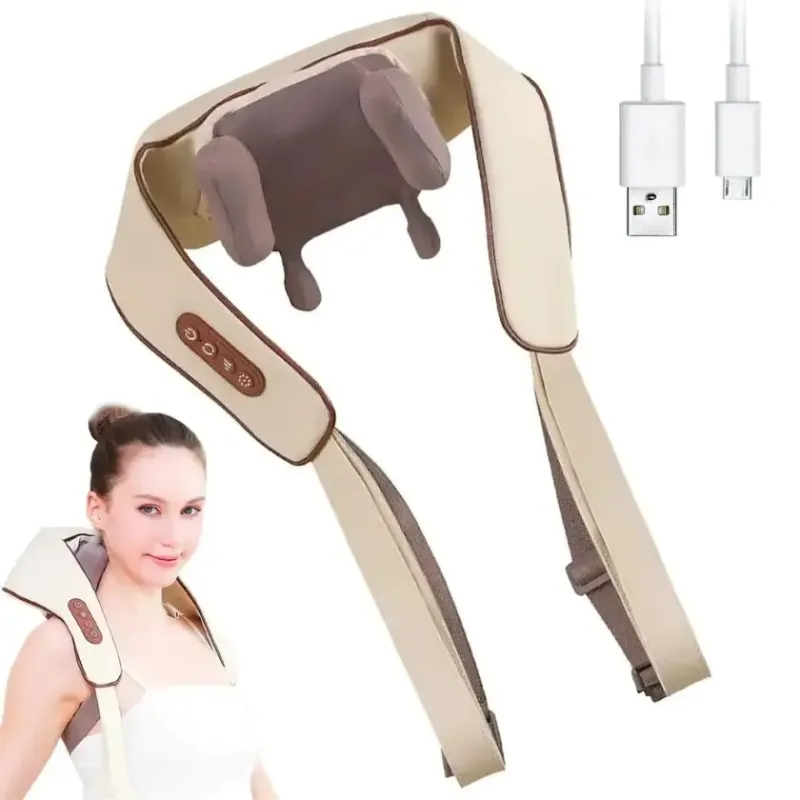 Роликовий масажер для шиї та спини, USB, MASSAGER XL-653 / Електричний масажер
