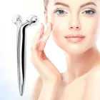 Роликовий ручний масажер для обличчя з 3D кульками LBJ-116B 3D Massager Сріблястий