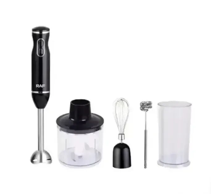 Ручний занурювальний блендер RAF R.314B з металевою ніжкою 5в1 800 Вт