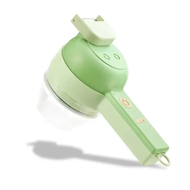 Ручний подрібнювач для овочів 4в1 Food Chopper / Електрична кухонна овочерізка / Міні блендер-слайсер