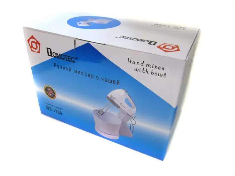 Ручний міксер з чашею Domotec MS-1366 7 швидкостей